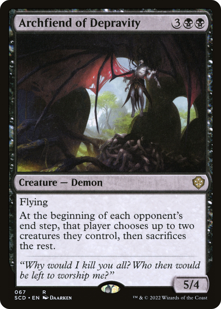 Archfiend of Depravity [Starter Commander Decks] | The Gaming-Verse