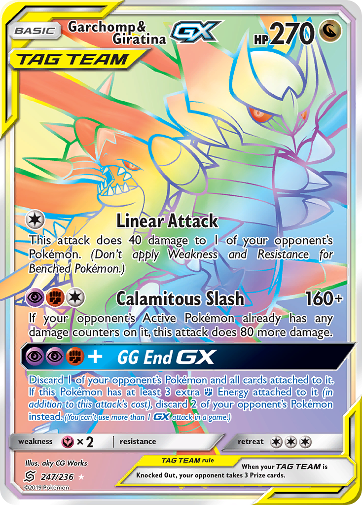 Garchomp & Giratina GX (247/236) [Sun & Moon: Unified Minds] | The Gaming-Verse