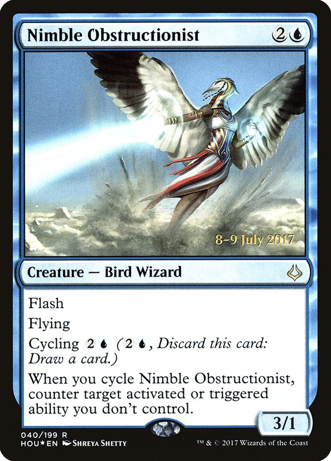 Nimble Obstructionist  (Prerelease) [Hour of Devastation Prerelease Promos] | The Gaming-Verse