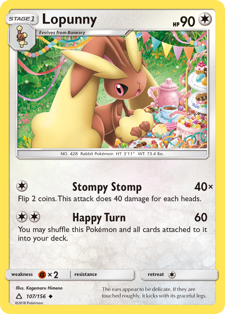 Lopunny (107/156) [Sun & Moon: Ultra Prism] | The Gaming-Verse