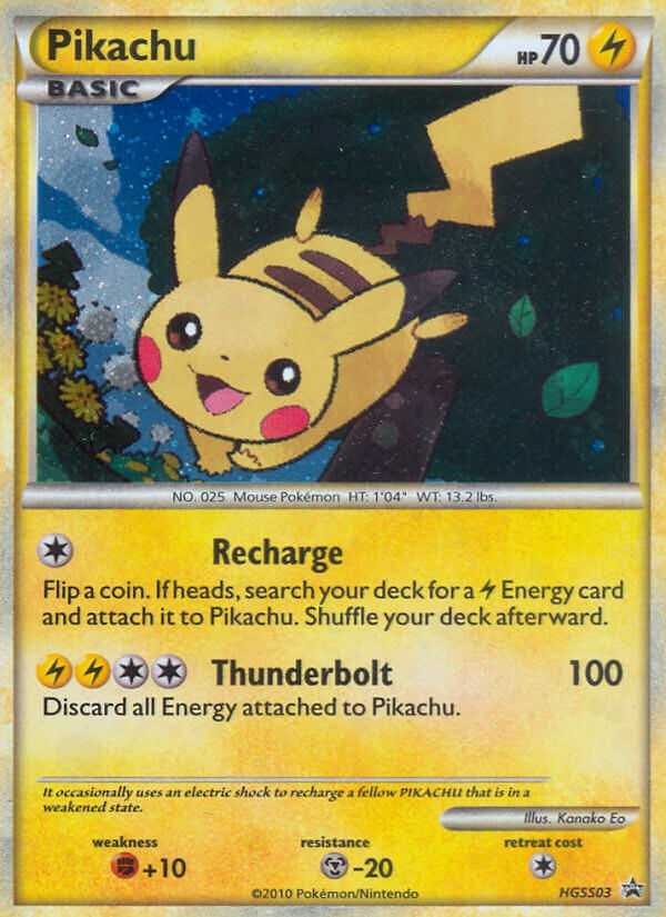 Pikachu (HGSS03) [HeartGold & SoulSilver: Black Star Promos] | The Gaming-Verse