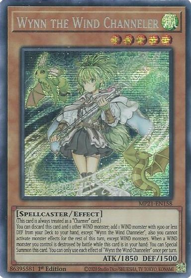 Wynn the Wind Channeler [MP21-EN158] Prismatic Secret Rare | The Gaming-Verse