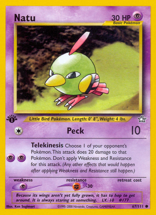 Natu (67/111) [Neo Genesis 1st Edition] | The Gaming-Verse