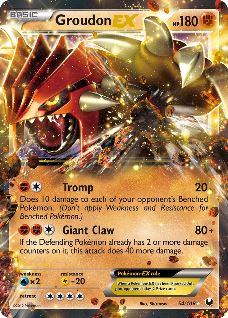 Groudon EX (54/108) [Black & White: Dark Explorers] | The Gaming-Verse