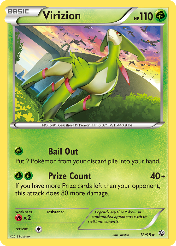 Virizion (12/98) [XY: Ancient Origins] | The Gaming-Verse