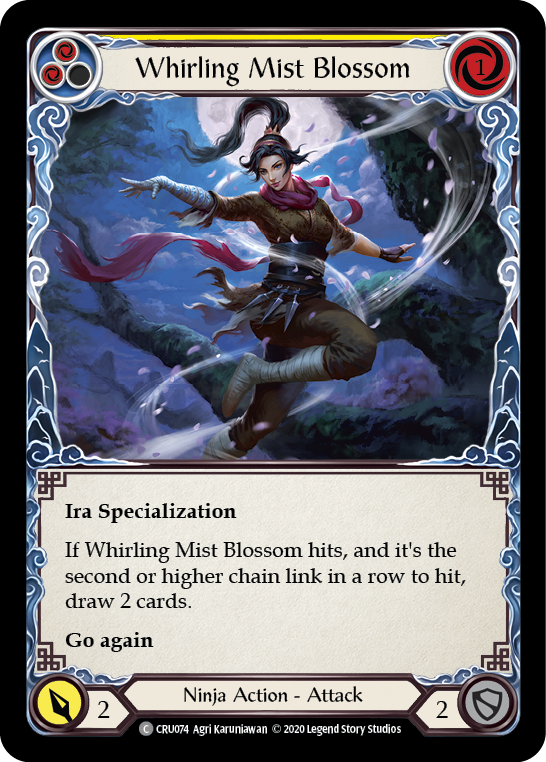 Whirling Mist Blossom [CRU074] 1st Edition Rainbow Foil | The Gaming-Verse