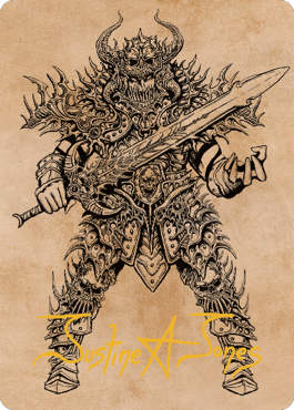 Sarevok, Deathbringer Art Card (Gold-Stamped Signature) [Commander Legends: Battle for Baldur's Gate Art Series] | The Gaming-Verse