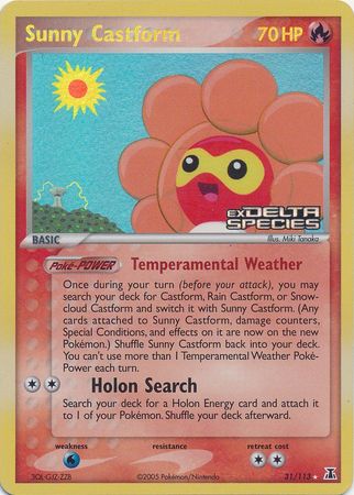 Sunny Castform (31/113) (Stamped) [EX: Delta Species] | The Gaming-Verse