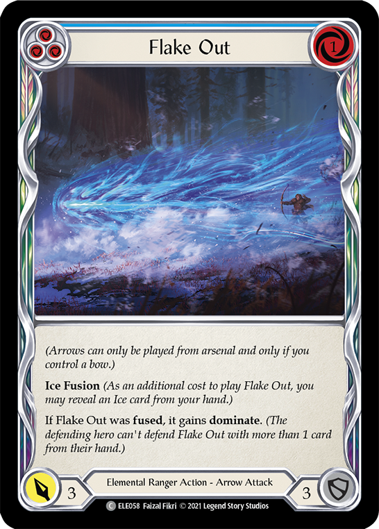 Flake Out (Blue) [ELE058] (Tales of Aria)  1st Edition Normal | The Gaming-Verse