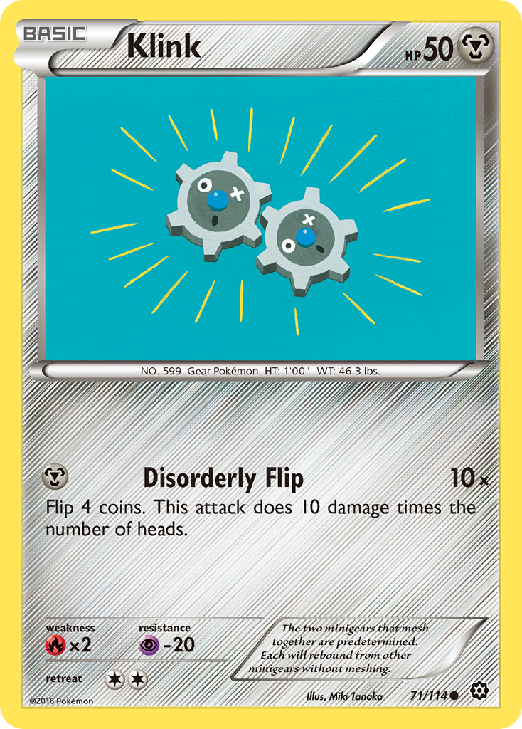 Klink (71/114) [XY: Steam Siege] | The Gaming-Verse