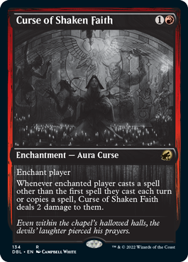 Curse of Shaken Faith [Innistrad: Double Feature] | The Gaming-Verse