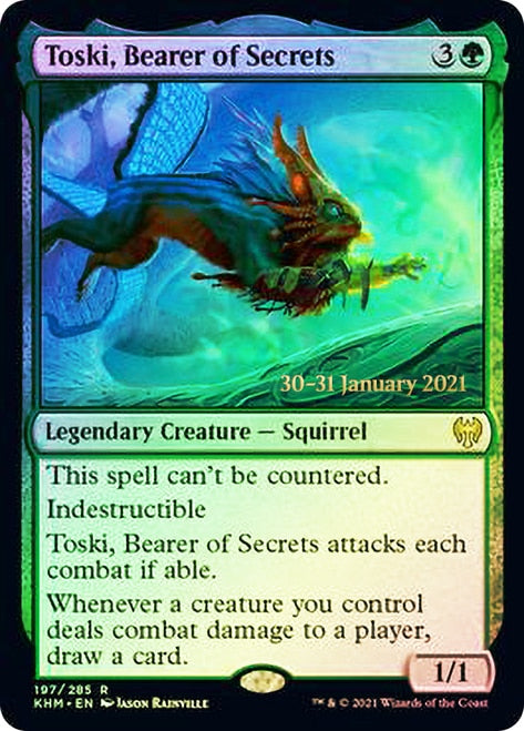 Toski, Bearer of Secrets  [Kaldheim Prerelease Promos] | The Gaming-Verse