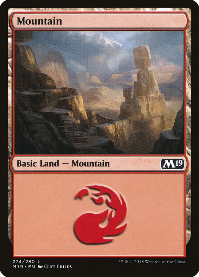 Mountain (#274) [Core Set 2019] | The Gaming-Verse