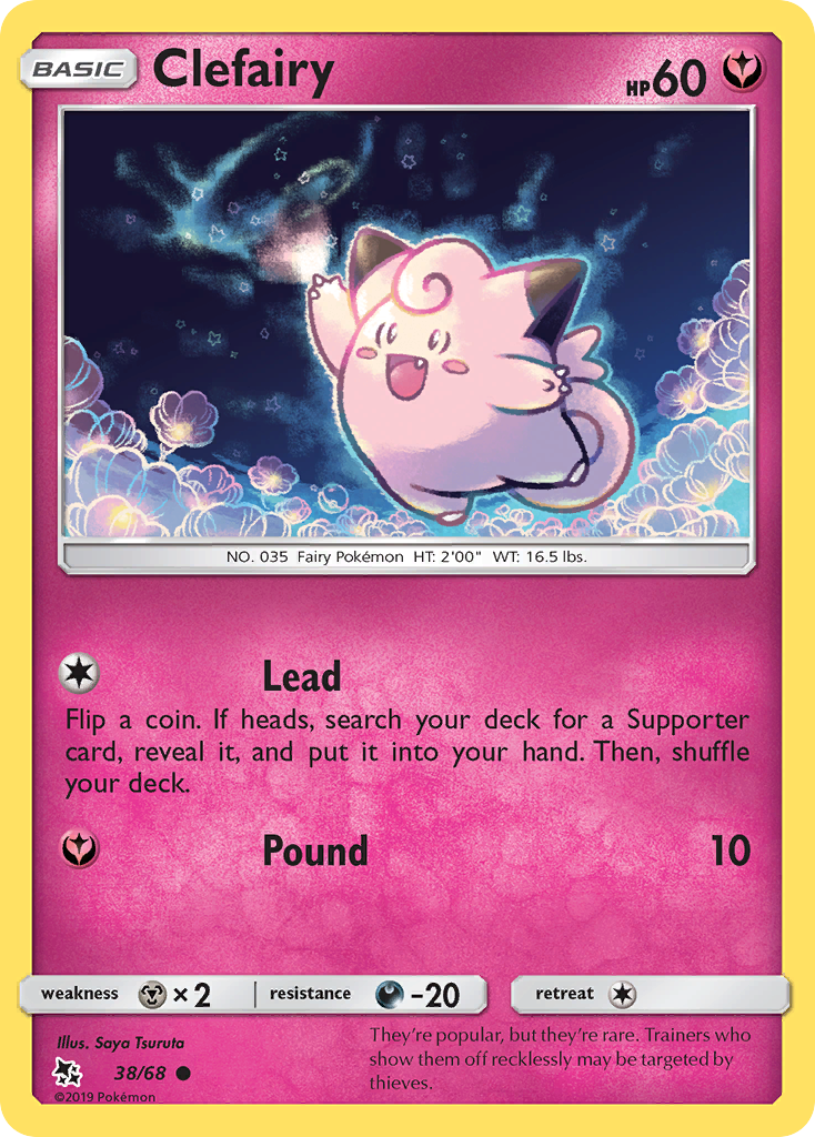 Clefairy (38/68) [Sun & Moon: Hidden Fates] | The Gaming-Verse