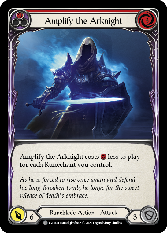 Amplify the Arknight (Red) [ARC094] Unlimited Rainbow Foil | The Gaming-Verse