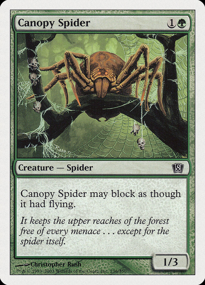 Canopy Spider [Eighth Edition] | The Gaming-Verse