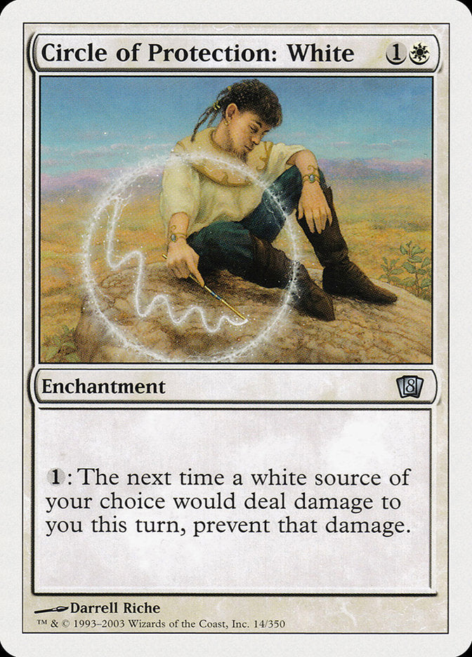 Circle of Protection: White [Eighth Edition] | The Gaming-Verse