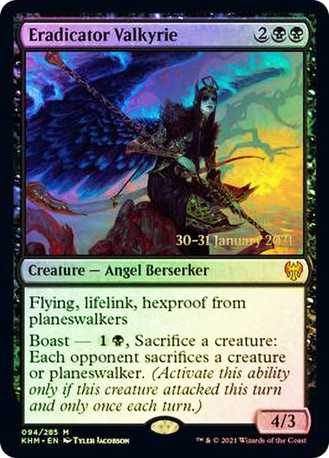 Eradicator Valkyrie  [Kaldheim Prerelease Promos] | The Gaming-Verse