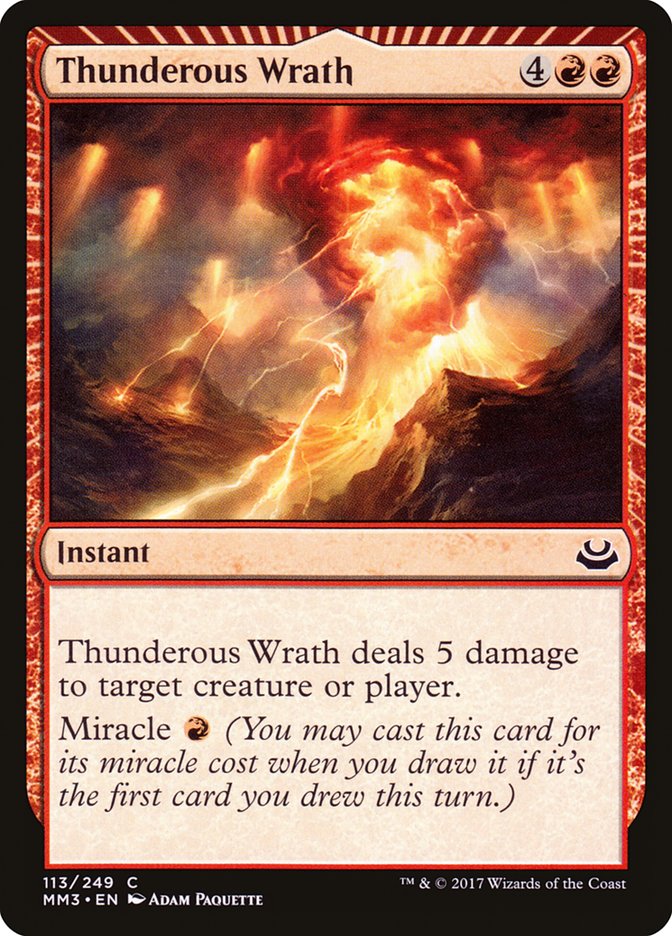 Thunderous Wrath [Modern Masters 2017] | The Gaming-Verse