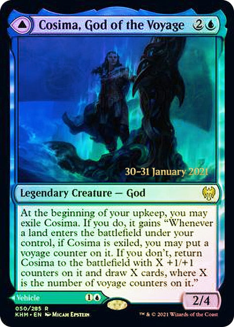 Cosima, God of the Voyage // The Omenkeel  [Kaldheim Prerelease Promos] | The Gaming-Verse