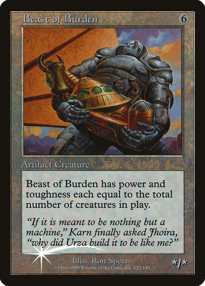 Beast of Burden [Urza's Legacy Promos] | The Gaming-Verse