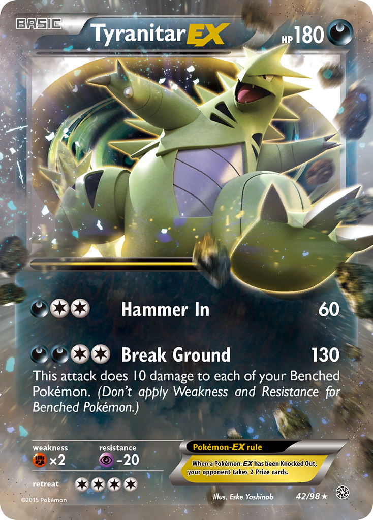 Tyranitar EX (42/98) [XY: Ancient Origins] | The Gaming-Verse