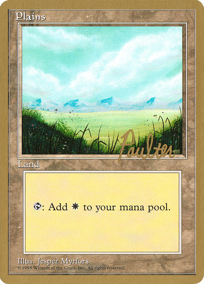 Plains (pp366) (Preston Poulter) [Pro Tour Collector Set] | The Gaming-Verse