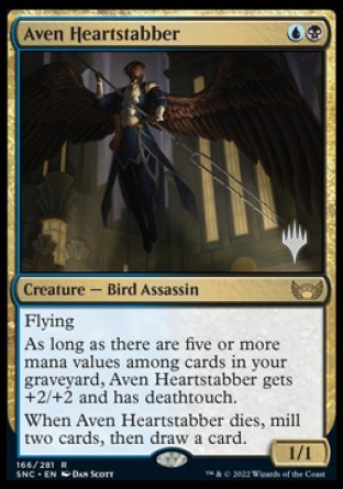 Aven Heartstabber (Promo Pack) [Streets of New Capenna Promos] | The Gaming-Verse