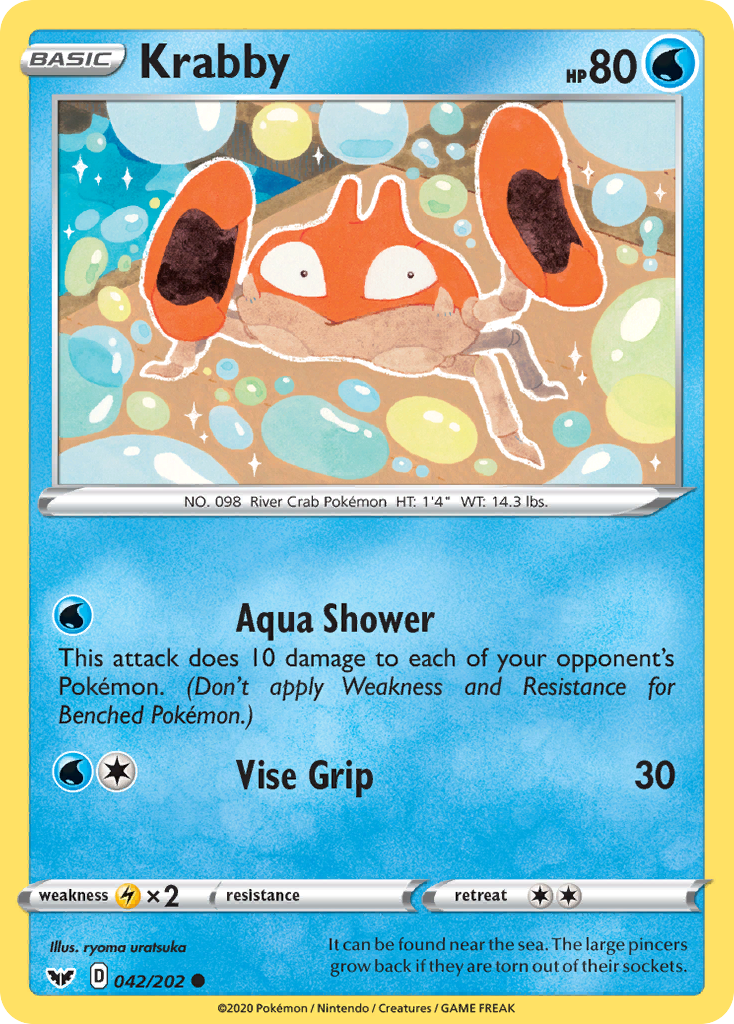 Krabby (042/202) [Sword & Shield: Base Set] | The Gaming-Verse