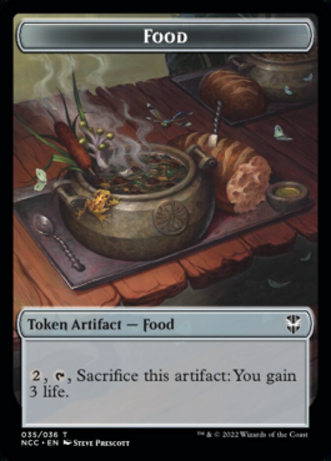 Food // Citizen Double-sided Token [Streets of New Capenna Commander Tokens] | The Gaming-Verse