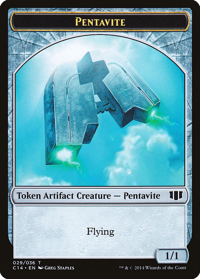 Myr // Pentavite Double-sided Token [Commander 2014 Tokens] | The Gaming-Verse