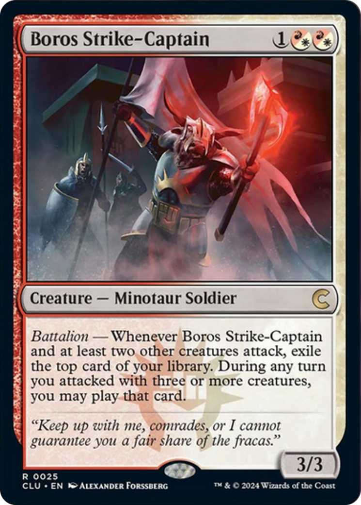 Boros Strike-Captain [Ravnica: Clue Edition] | The Gaming-Verse