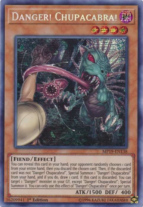 Danger! Chupacabra! [MP19-EN138] Prismatic Secret Rare | The Gaming-Verse