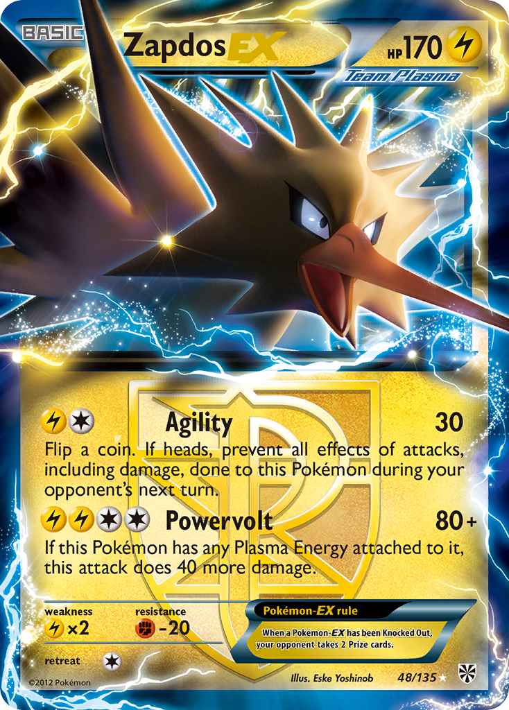 Zapdos EX (48/135) [Black & White: Plasma Storm] | The Gaming-Verse