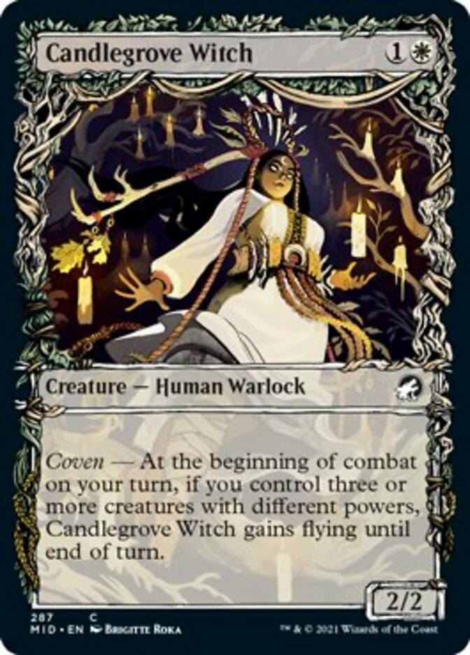 Candlegrove Witch (Showcase Equinox) [Innistrad: Midnight Hunt] | The Gaming-Verse