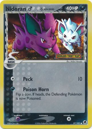 Nidoran (57/101) (Male) (Delta Species) (Stamped) [EX: Dragon Frontiers] | The Gaming-Verse