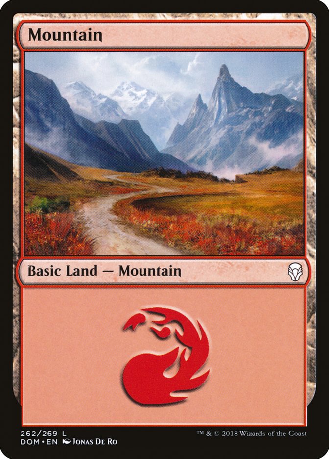 Mountain (#262) [Dominaria] | The Gaming-Verse