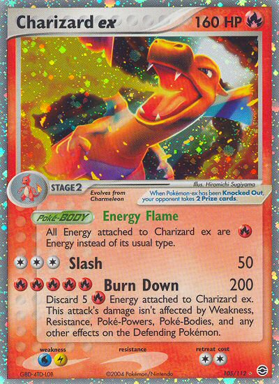 Charizard ex (105/112) [EX: FireRed & LeafGreen] | The Gaming-Verse