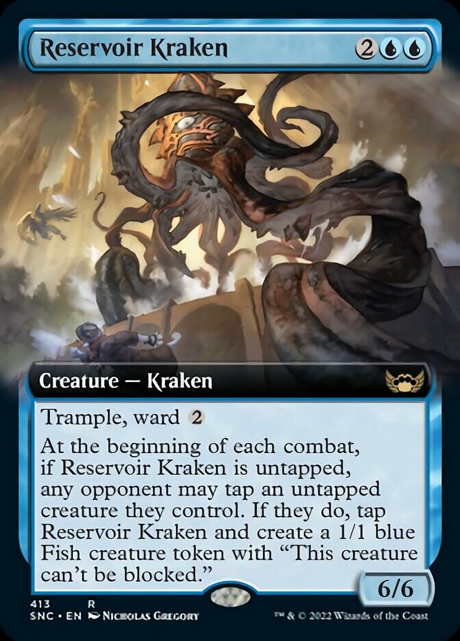 Reservoir Kraken (Extended Art) [Streets of New Capenna] | The Gaming-Verse