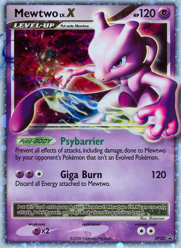 Mewtwo LV.X (DP28) [Diamond & Pearl: Black Star Promos] | The Gaming-Verse