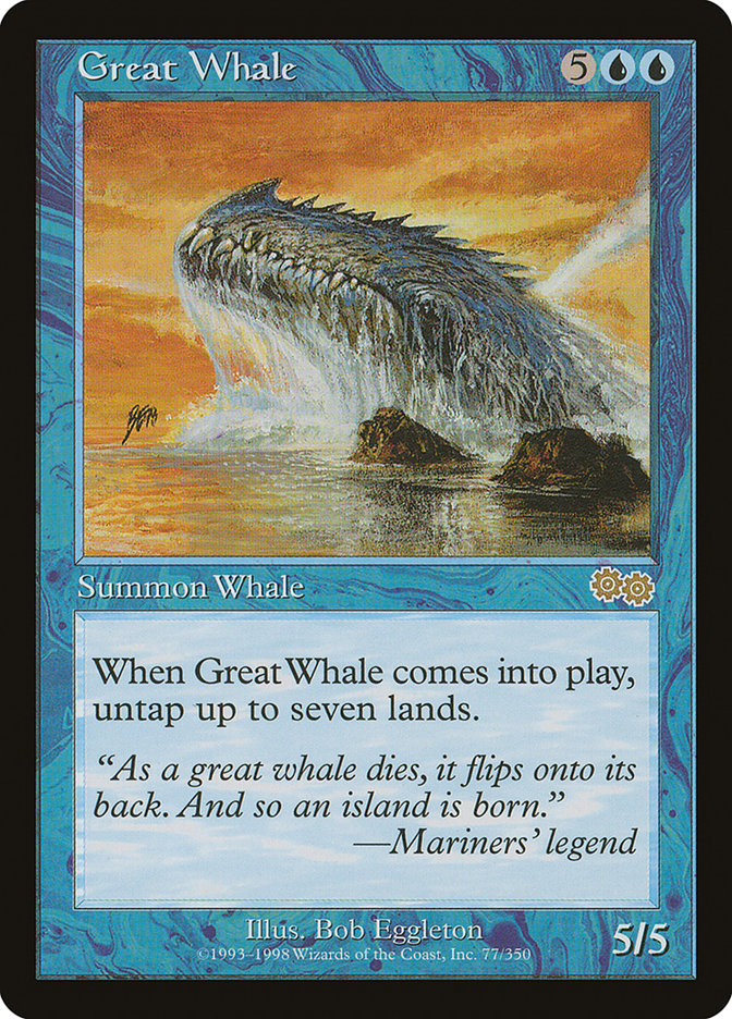 Great Whale [Urza's Saga] | The Gaming-Verse