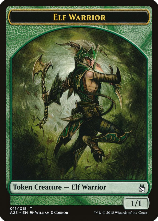 Elf Warrior [Masters 25 Tokens] | The Gaming-Verse