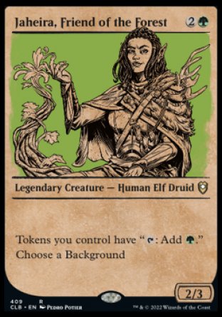 Jaheira, Friend of the Forest (Showcase) [Commander Legends: Battle for Baldur's Gate] | The Gaming-Verse