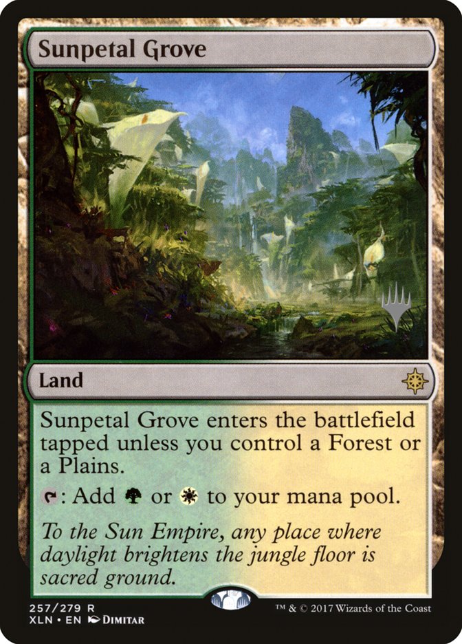 Sunpetal Grove (Promo Pack) [Ixalan Promos] | The Gaming-Verse