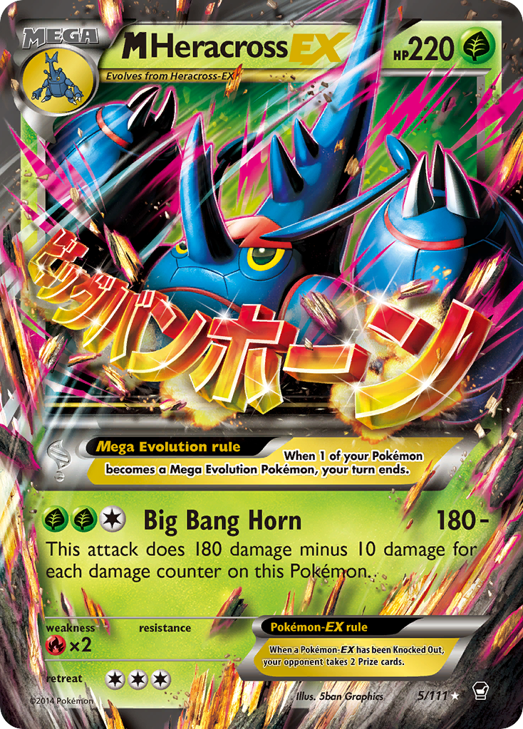 M Heracross EX (5/111) [XY: Furious Fists] | The Gaming-Verse