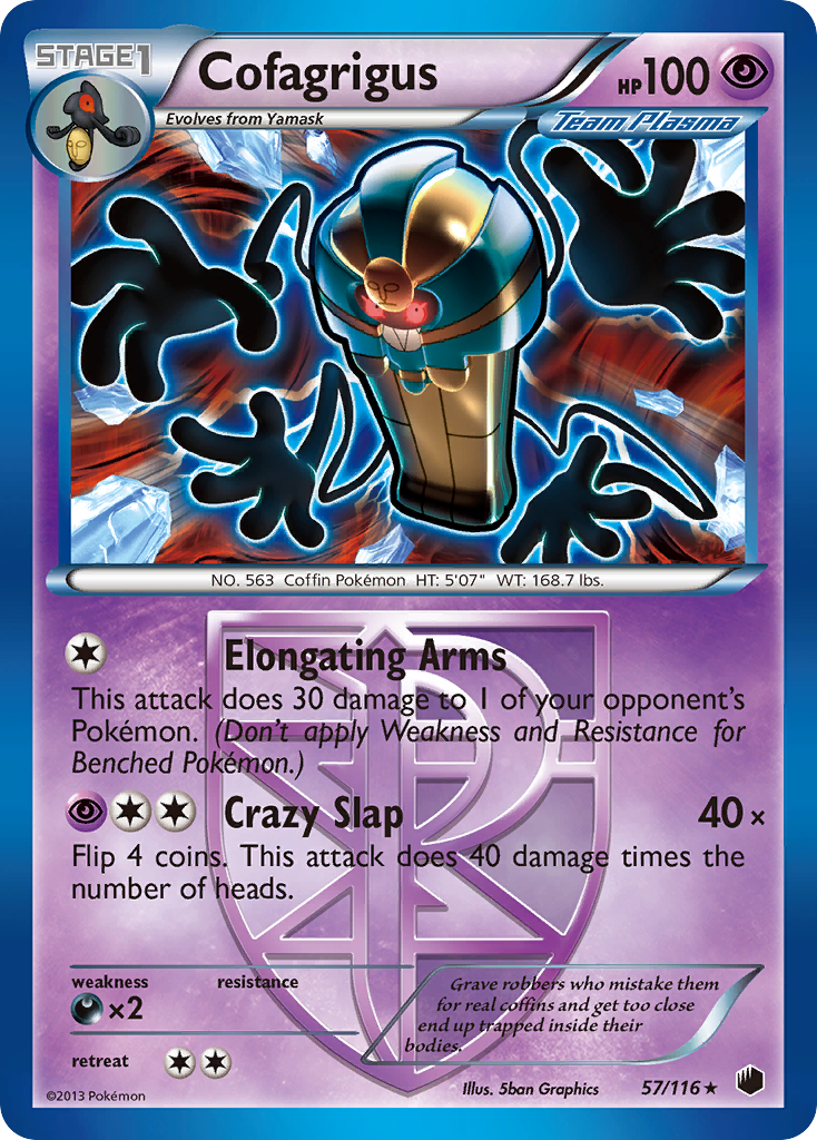 Cofagrigus (57/116) [Black & White: Plasma Freeze] | The Gaming-Verse