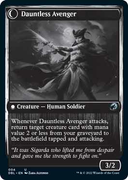 Bereaved Survivor // Dauntless Avenger [Innistrad: Double Feature] | The Gaming-Verse