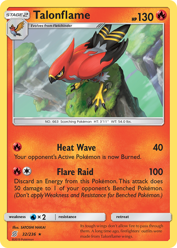 Talonflame (32/236) [Sun & Moon: Unified Minds] | The Gaming-Verse