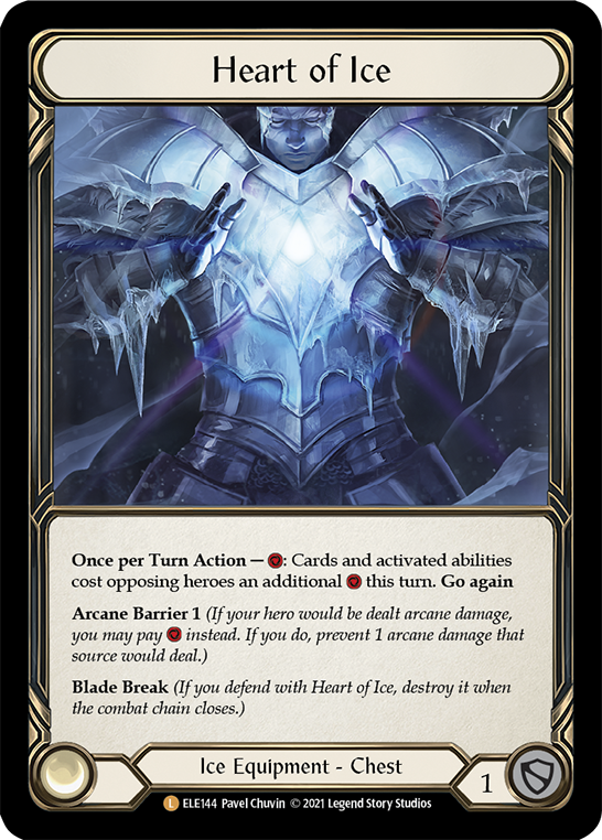 Heart of Ice [ELE144] (Tales of Aria)  1st Edition Cold Foil | The Gaming-Verse