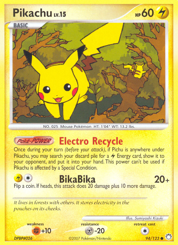 Pikachu (94/123) [Diamond & Pearl: Mysterious Treasures] | The Gaming-Verse